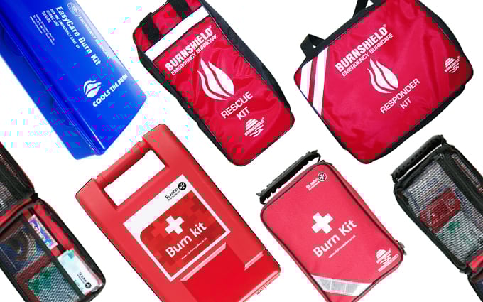 Burn first aid kits